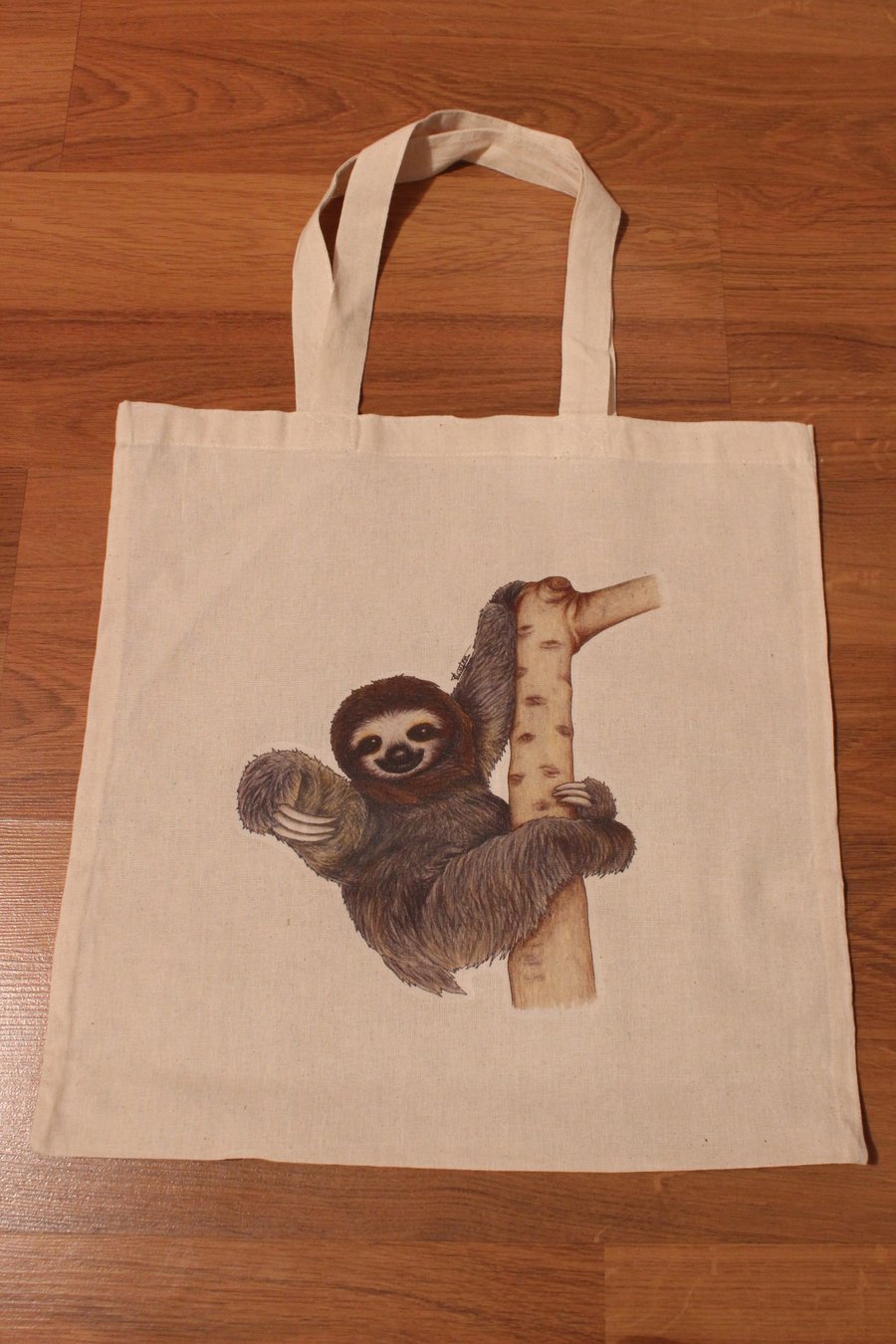 Sloth Eco Fabric Reusable Shopping Tote Bag