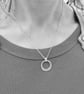 Sterling Silver Hand Stamped Warrior Necklace - JBJ2005 - Image 4
