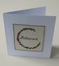Retirement Card with Embroidered Flower Wreath - Image 5