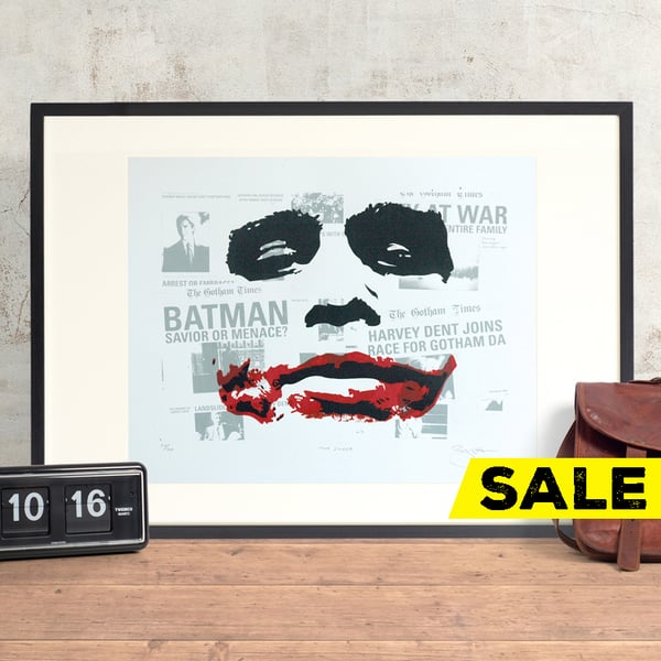 Batman Heath Ledger ‘The Joker’ Hand Pulled Limited Edition Screen Print