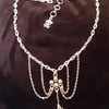 Spider Queen Chain Choker - Silver tones - RESERVED FOR STEPHANIE K
