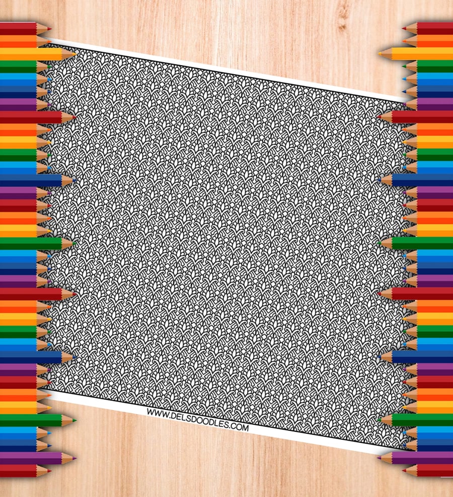 Digital Colouring Pack - Tiny Patterns