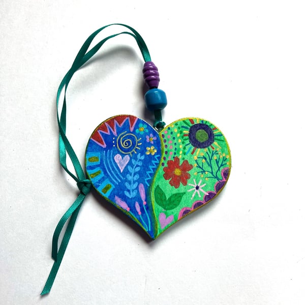 Hand painted heart gift