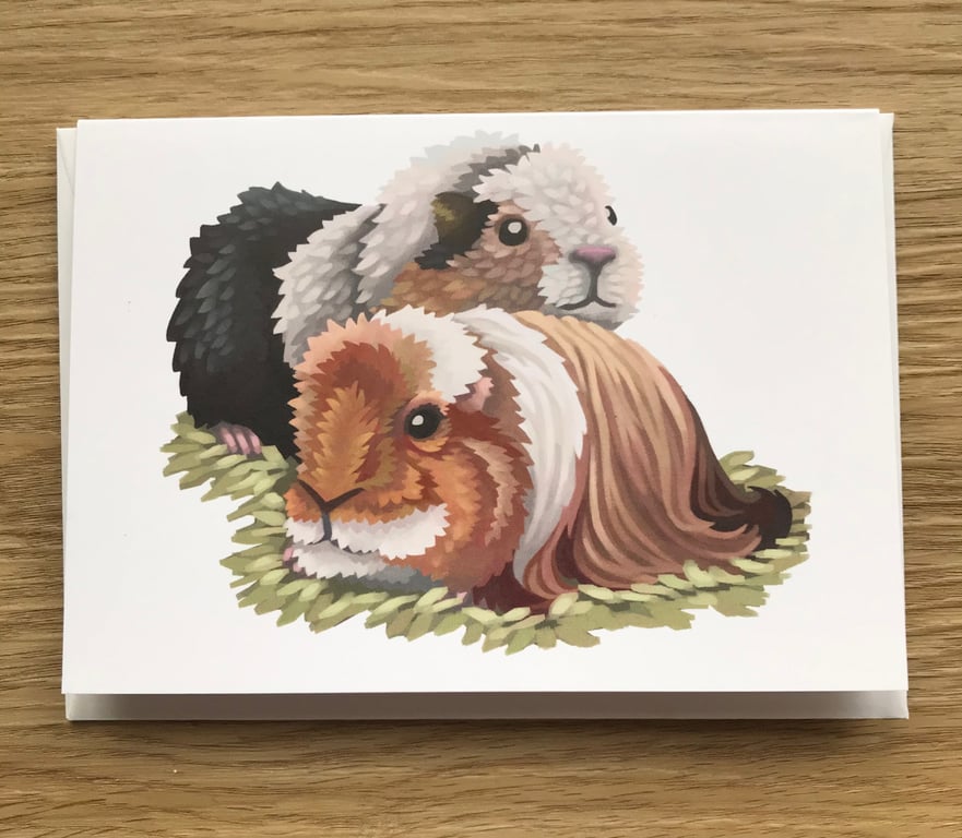 Guinea Pigs Blank Greeting Card