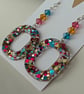 Rounded Edge Square Resin Earrings - Image 2