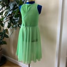 Set of 2 Green Symmetrical Swirl Dresses