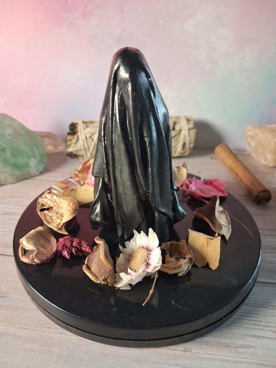 Hand painted Shrouded Figure