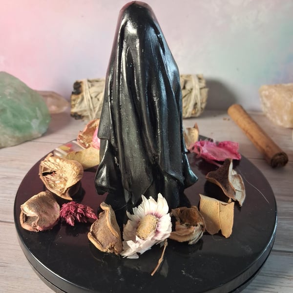 Hand painted Shrouded Figure