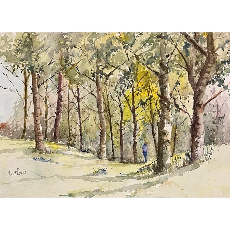 Out Of The Woods, original watercolour painting