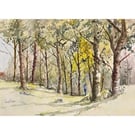 Out Of The Woods, original watercolour painting