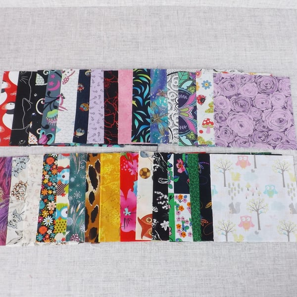 Charm Pack, 30 pieces. Perfectly imperfect