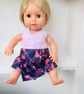 SALE Dolls Summer Dresses only fit Tiny Tears Pink and Blue 2 in 1 outfit dress 