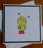 Alien Card - Blank