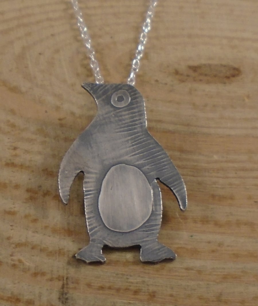 Sterling Silver Penguin Necklace