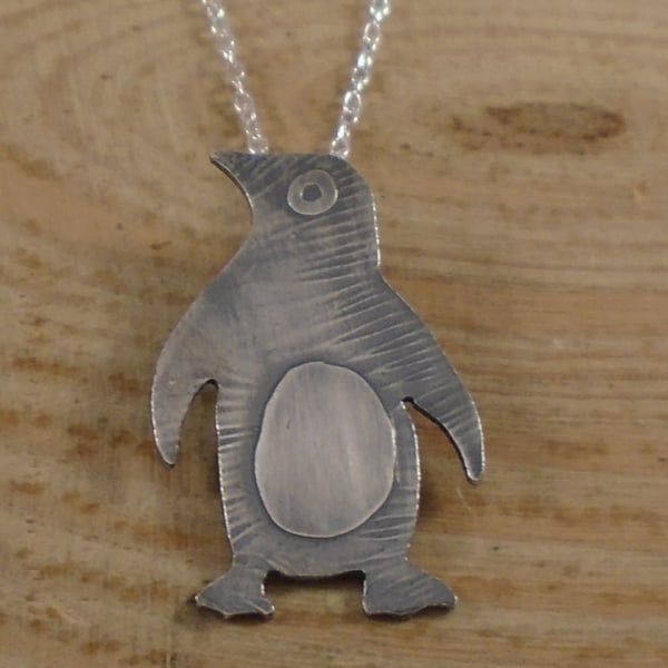 Sterling Silver Penguin Necklace