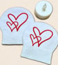 Hearts Tealight Covers - Love Heart Felt Home Decor - Image 3