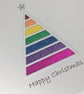 Rainbow glitter tree Christmas card - Image 2