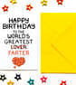 Funny Fart Birthday Card For Husband, Wife, Boyfriend, Girlfriend, Friend - Image 2