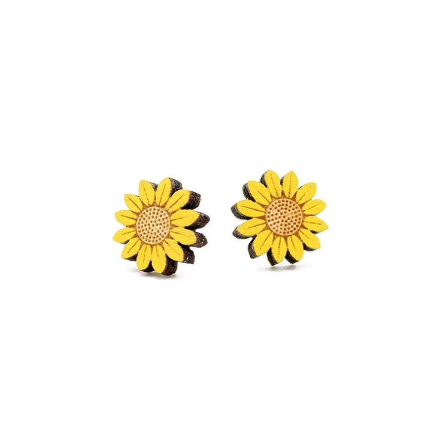 Sunflower Stud Earrings