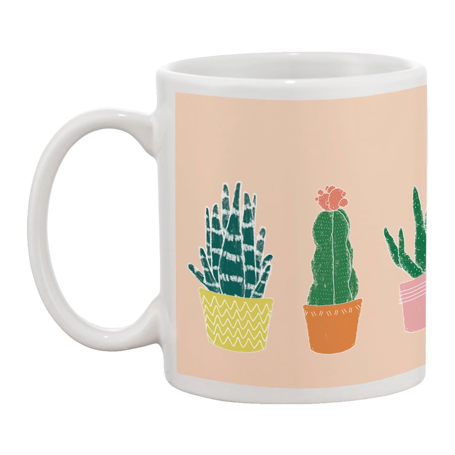Succulents (peach)  Mug