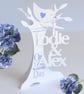 Personalised 3.D Paper Cut Wedding  Card.