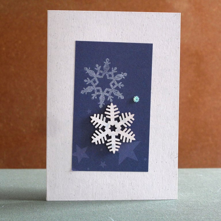 Unique Hand Made Christmas Card with Envelope