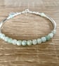  Jadeite Tree of Life Charm Bracelet, Sterling Silver Noodle Gemstone Bracelet - Image 7