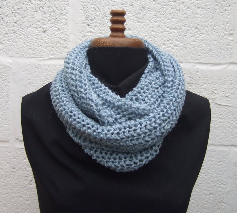 Cowl Scarf in Pale Blue