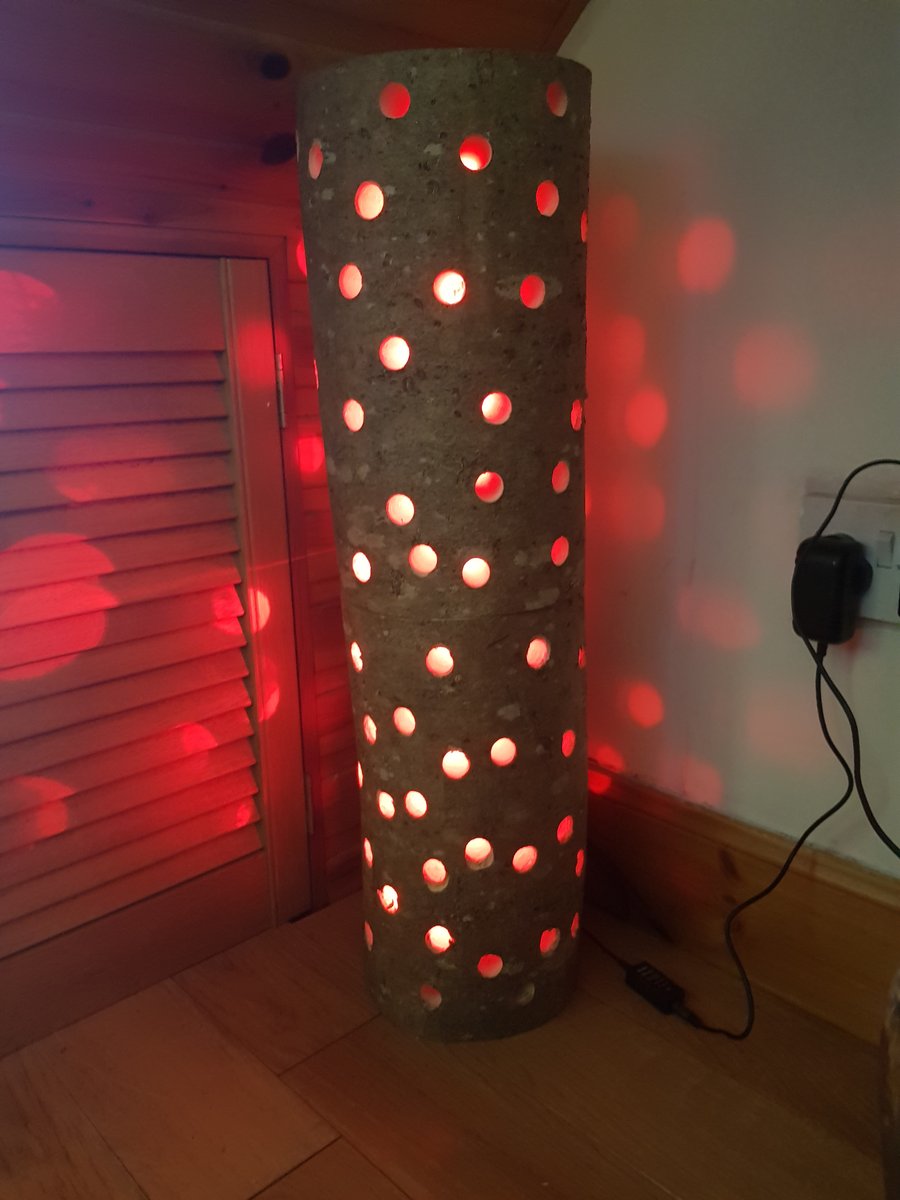 Disco Log - Peter - Hardwood Birch Disco Lamp