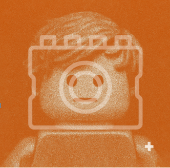 LEGO-Inspired Parody Ed Sheeran – “plus” 5x5" Print (Mounted for 9x9" Frame)