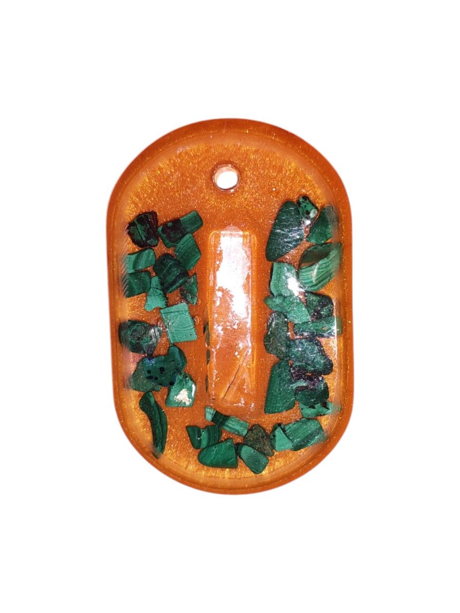 Pocket Puk 144Mhz: EMF Protection with Malachite keyring