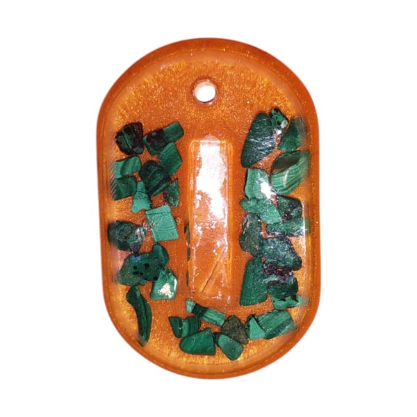 Pocket Puk 144Mhz: EMF Protection with Malachite keyring