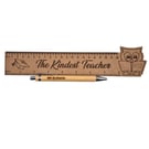 Personalised Teacher You Rule Teacher Gift Set – Ruler & Pen
