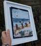 Low Tide - Upcycled  Slow Stitched Textile Art coastal scene.  - Image 3