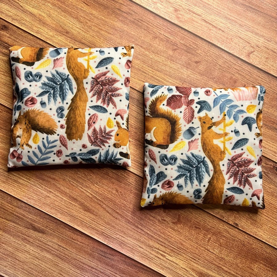 Red Squirrel Handwarmers red squirrel gifts, lavender scented bags for heat, war