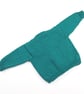 Hand knitted sea green  baby boy girl cardigan  0 - 3 months round neck - Image 4