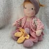 16” Handmade jointed Waldorf toddler doll