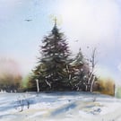 The Tree, Original Watercolour Painting.