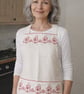 Linen Apron with Vintage French trimming - Image 1