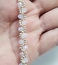 Bridal White Crystal Bracelet – Miyuki Beads, Handmade Wedding Jewellery