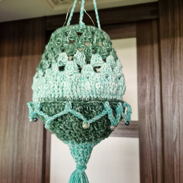 Crocheted lantern