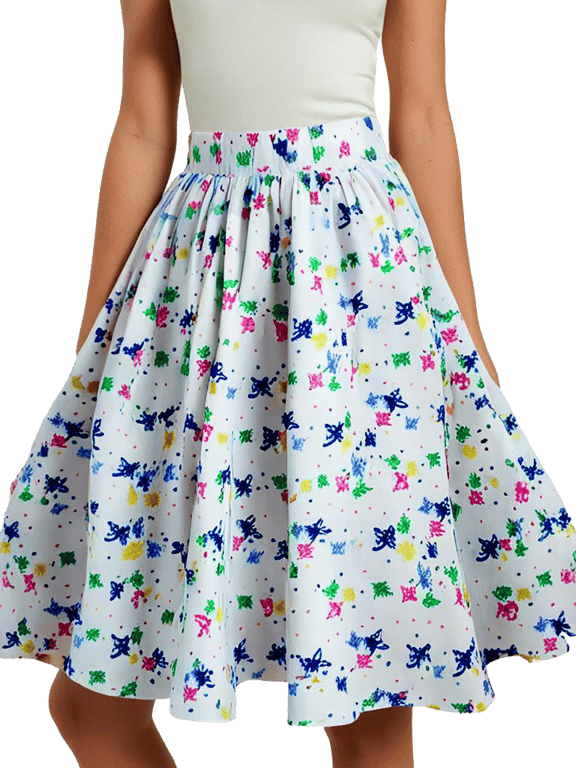1950s Vintage Retro Rockabilly Circle Skirt Butterflies women's sizes 10-26 