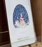 London Christmas Card St Paul's Cathedral London (QM277) - Image 1