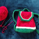 Crochet backpack Watermelon