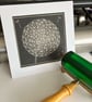 Lino Print - "Dandelion Wish" - Image 9