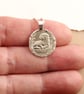Otter Engraved Sterling Silver Coin Necklace - Image 10