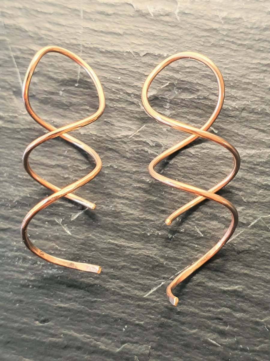 Minimalist Gold Filled Spiral Earrings