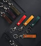 Leather EDC Keychain with Trigger Clip Handmade Italian Full Grain Leather - Image 1