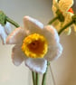 Crochet narcissus, crochet daffodils, handmade flowers - Image 3