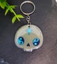 Yin Yang Mystic Skull  Shrink Plastic and Resin Keyring - Image 5